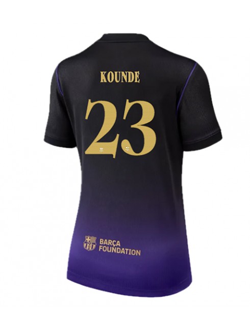 Ženski Nogometna dresi replika Barcelona Jules Kounde #23 Gostujoči 2026-27 Kratek rokav Ženski Nogometna dresi replika Barcelona Jules Kounde #23 Gostujoči 2026-27 Kratek rokav